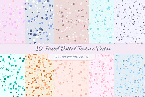 Pastel Dotted Texture Digital Papers