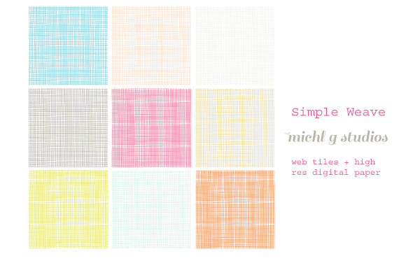 9 Simple Weave web tiles & high res preview 6