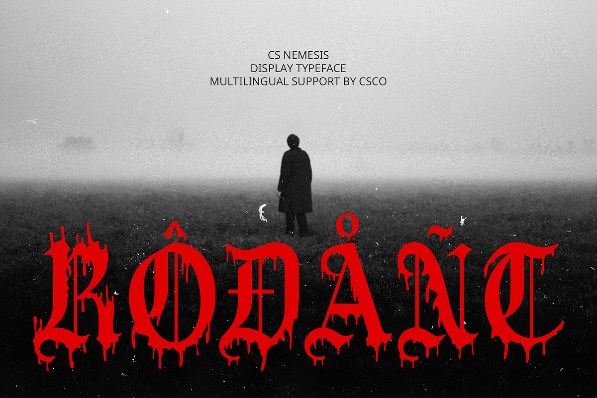 CS Nemesis – Black Metal Font, a Blackletter Font by Craft Supply Co. (Photo 7 of 8)
