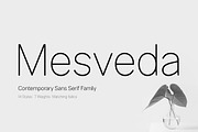Mesveda - Contemporary Sans Serif, a Sans Serif Font by agnyhasyastudio (Thumbnail 1 of 19)