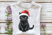 Watercolor Gothic Christmas Clipart, an Illustration by CraftArtStudio (Thumbnail 5 of 6)