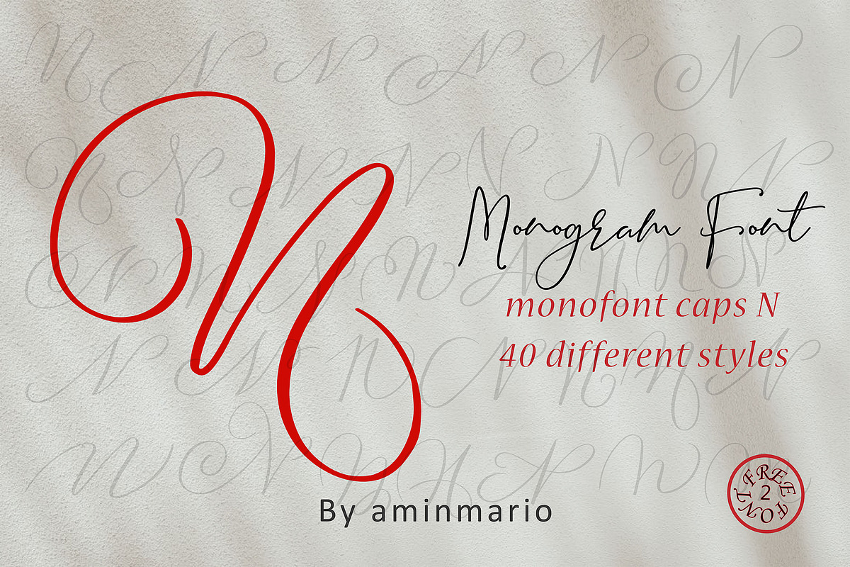 MONOGRAM N | Monofont caps N