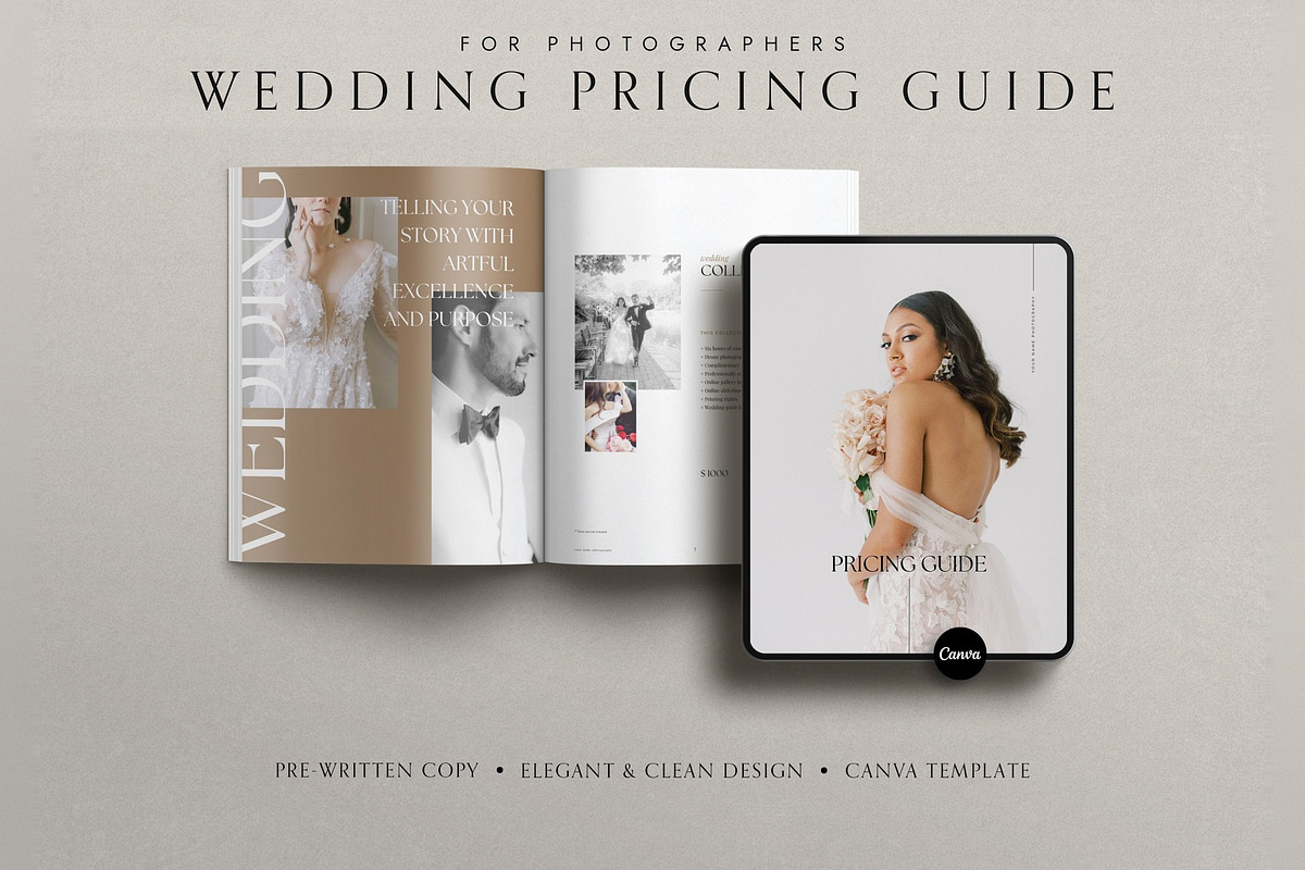 Wedding Photography Pricing Guide, a Brochure Template by Cagdas Yoldas (Photo 1 of 7)