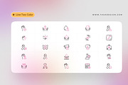 Breast Cancer Awareness Icons, an Icon by Yasa Design Studio (Thumbnail 4 of 4)
