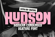 Hudson - Modern Condensed Font, a Sans Serif Font by TokoPress (Thumbnail 1 of 12)