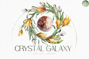 CRYSTAL GALAXY-watercolor Set