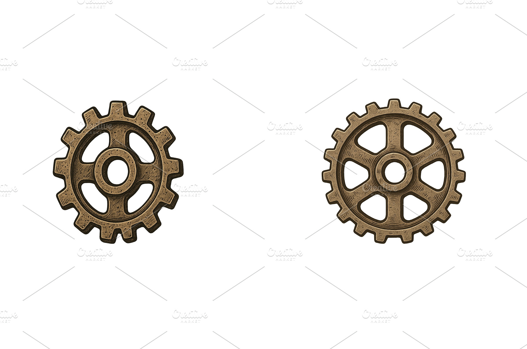 Gears representing mechanical, an Industrial Photo by ZinetroN