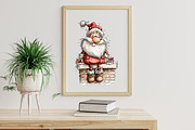 Funny Christmas Santa Clipart, an Illustration by Libby Wishes (Thumbnail 4 of 7)