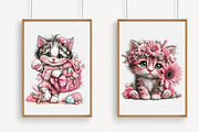 Whimsical Summer Cats Clipart, an Illustration by Libby Wishes (Thumbnail 4 of 5)