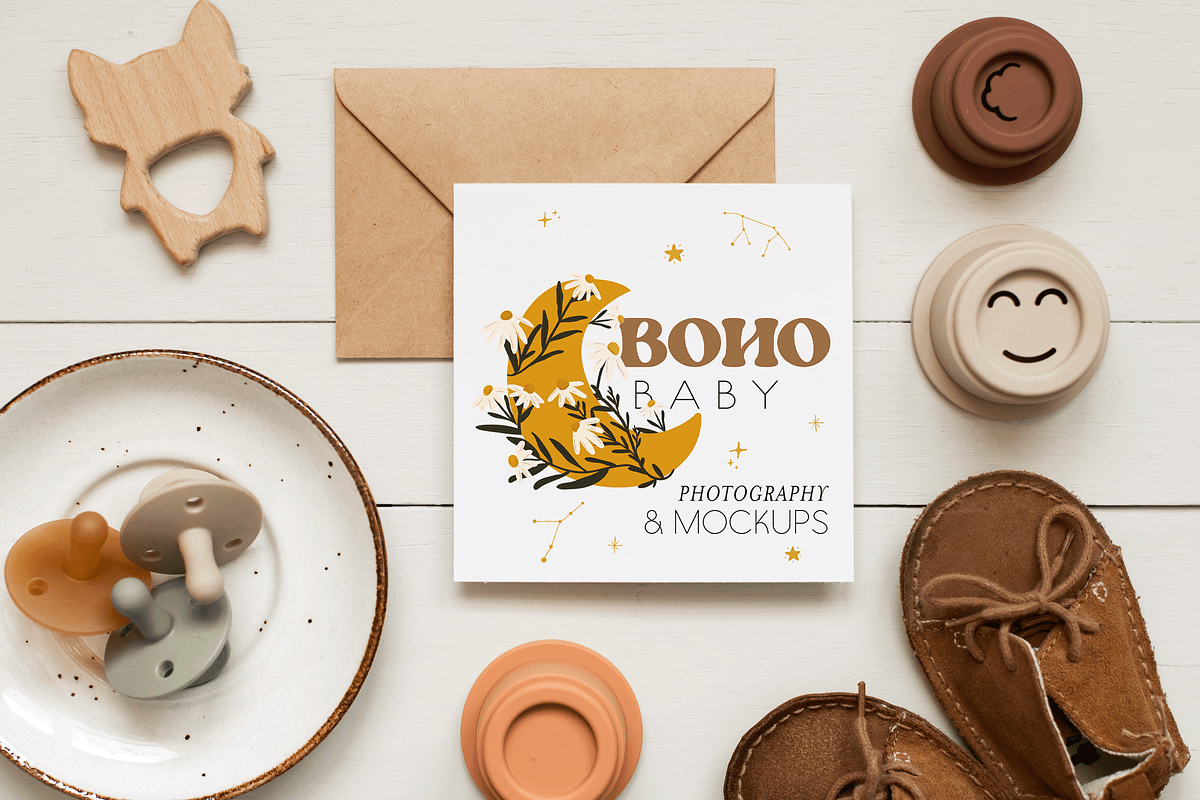Boho Baby Mockup + Photo Bundle, a Books & Magazine Mockup by Ashley Alexandra Design (Photo 8 of 10)