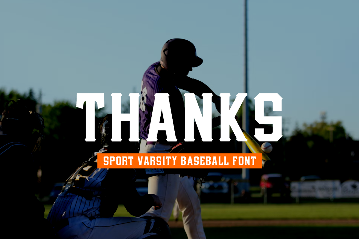 Basebold Sport Varsity Baseball Font, a Serif Font by QR Design Studio (Photo 7 of 7)