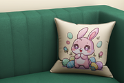 Cute Easter Bunny PNG Clipart., an Animal Illustration by KennedyStudio (Thumbnail 4 of 4)