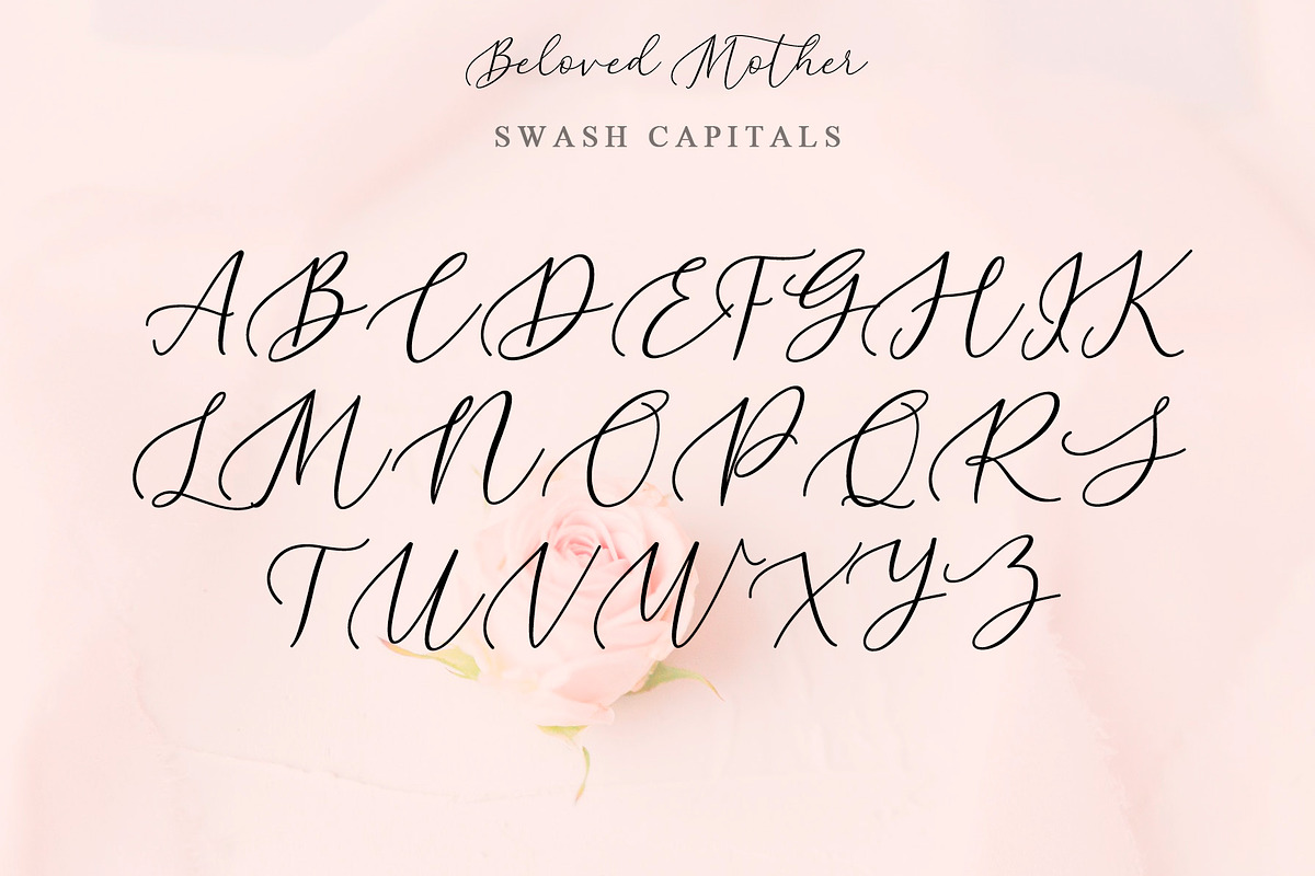 Beloved Mother | Calligraphy Font, a Script Font by Yuby Creative (Photo 8 of 11)