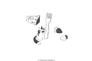 Meowlicious Breakfast, a Food Illustration by Anastasiya Klempach (Thumbnail 5 of 6)