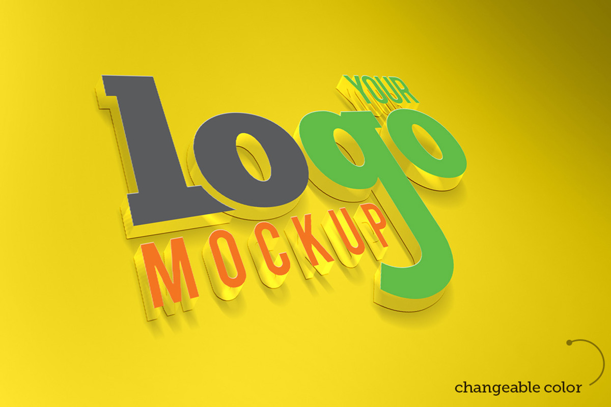 3D Logo Mockups, a Product Mockup by kampkode (Photo 3 of 5)