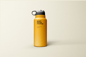 Sport Water Bottle Mockup