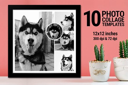 10 Square Photo Collage Templates