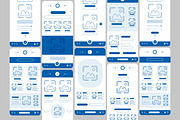 Mobile Wireframe UI kit Layout, a Wireframe Template by CreativeShaper (Thumbnail 1 of 3)