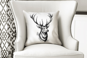 Pillow Mockup, Smart object PSD file