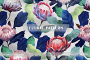 FLORAL PATTERN, a Pattern Graphic by MartinShop (Thumbnail 1 of 9)