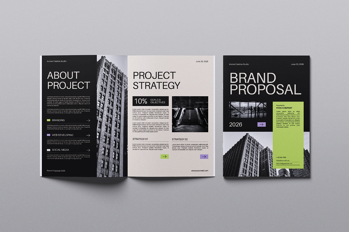 Brand Proposal Magazine, a Magazine Template by Portocraft