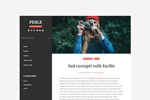 Perle Content Focused Blog Theme