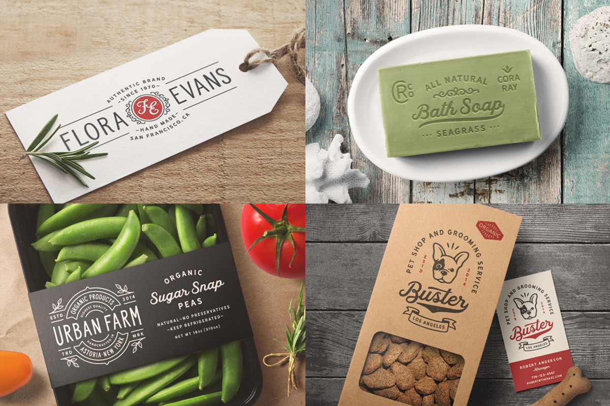 80 Modern Vintage Logos vol 3, a Branding & Logo Template by DISTRICT 62 STUDIO (Photo 7 of 15)