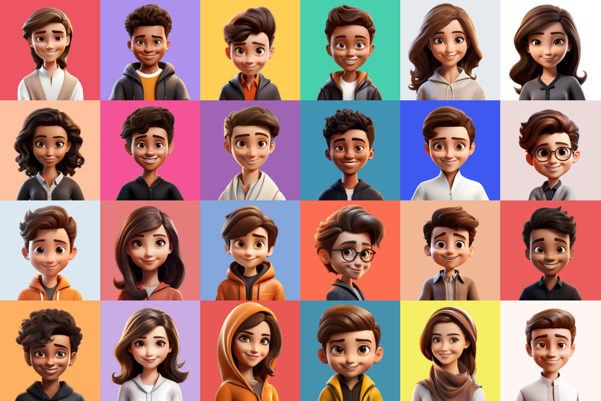 125 Animoji Style Avatars - Children, a Characters & Person 3D Model by Digital Blood (Photo 8 of 13)