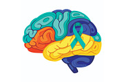 Multiple Sclerosis Awareness Brain, a Person Illustration by Designer_Momina (Thumbnail 16 of 16)
