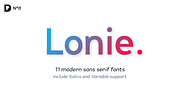 Lonie, a Sans Serif Font by Par Défaut (Thumbnail 1 of 11)