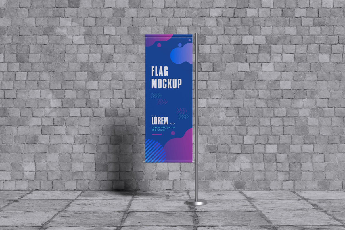 Flag Banner Mockup Bundle Set, an Advertising Mockup by Rielismee (Photo 2 of 5)