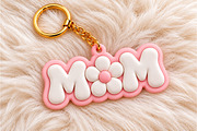 Mom Flower Keychain 3D STL, an Object 3D Model by Layerology (Thumbnail 3 of 3)