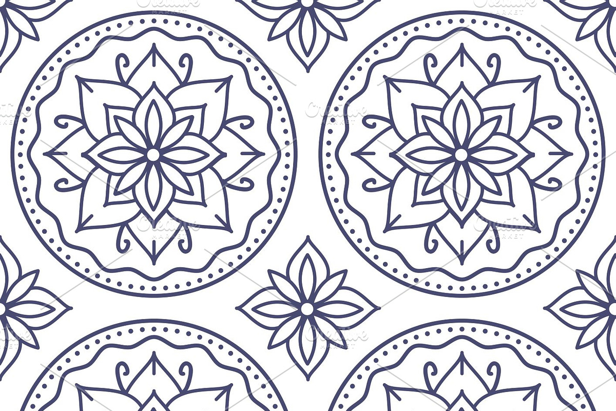 Decorative patterns set, a Pattern Graphic by elyomys (Photo 4 of 5)