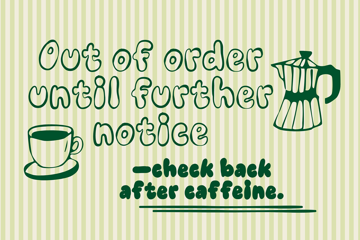Retro Chunky Bold Bubble Font, a Handwritten Font by Nonceni (Photo 2 of 10)