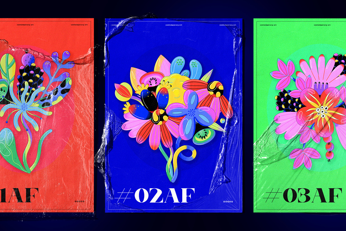 Artsy Flora - Contemporary Flowers, a Decorative Illustration by Leila Divine (Photo 3 of 15)