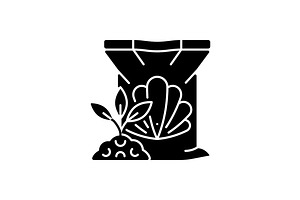 Shellfish Fertilizer Glyph Icon