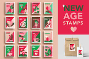 New Age Stamps/Labels, an Icon by Werlang Paper (Thumbnail 1 of 17)