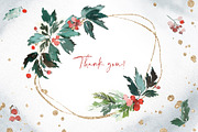 Christmas Watercolour Set | 90 PNG, a Card Template by Karma (Thumbnail 12 of 12)