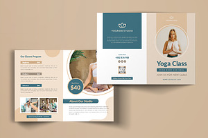 Yoga Class Bifold Brochure