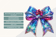 Watercolor Christmas Bow Clipart, a Decorative Illustration by BusyDaydesign (Thumbnail 6 of 9)