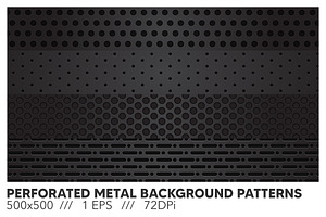Perforated Metal Background Patterns