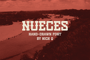Nueces Hand Drawn Font
