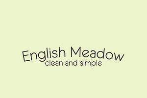 English Meadow Font