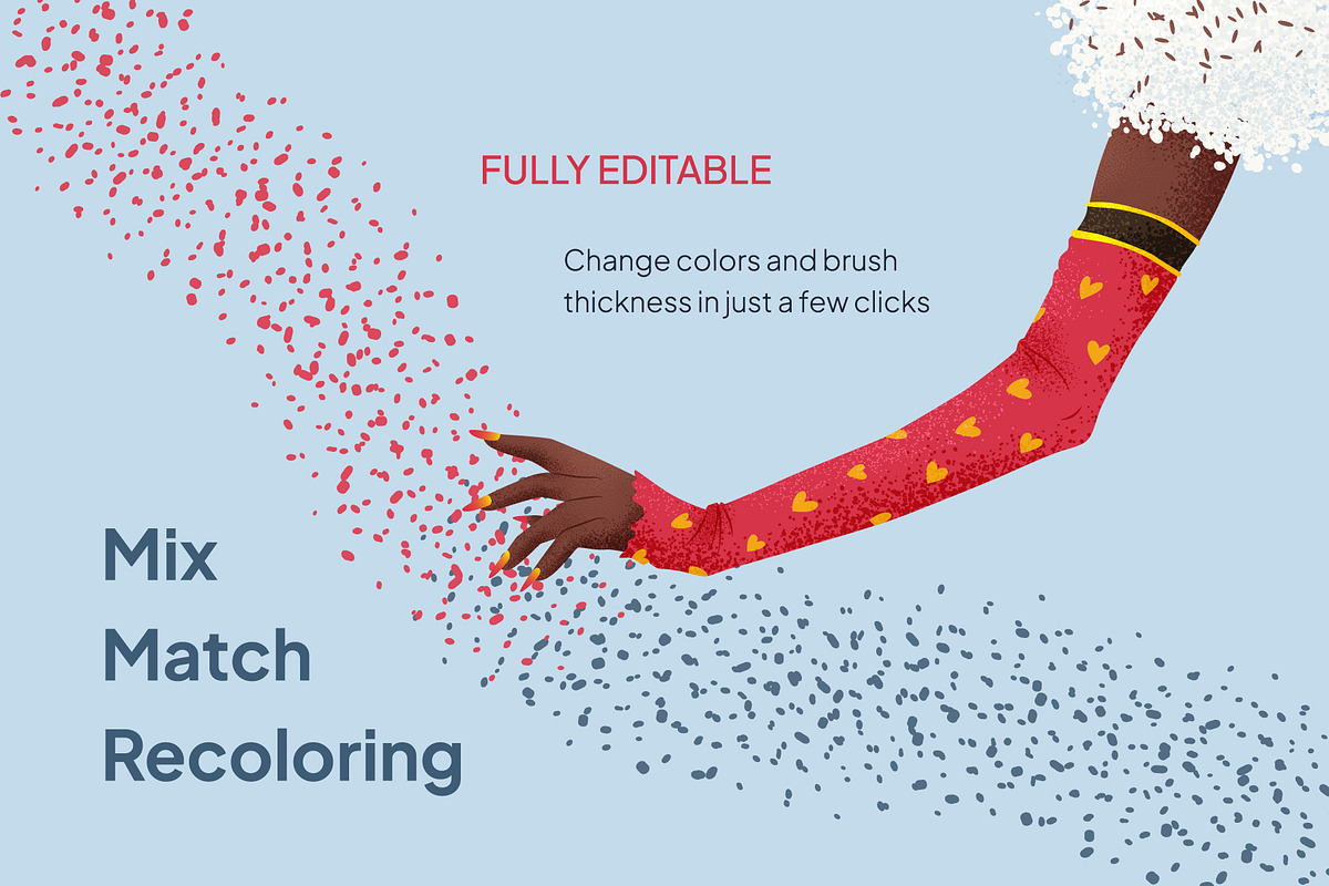 POWDER MUSE: illustrator brushes, a Brush Add-On by IuliiaSavko (Photo 5 of 9)