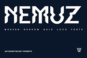 Nemuz – Editoral Bold Logo Font, a Sans Serif Font by WhymoreArt (Thumbnail 1 of 11)