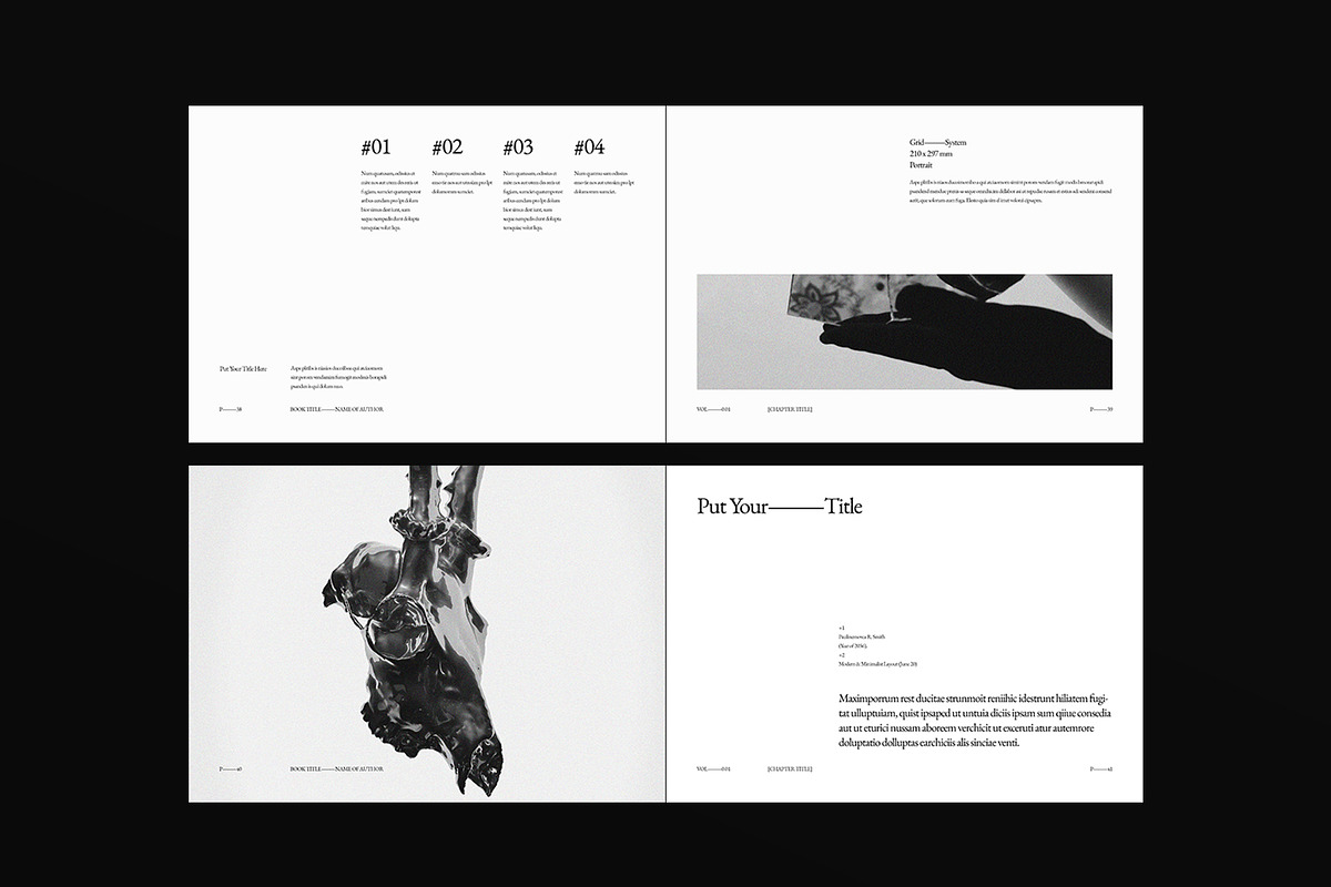 Book Title Layout Design Landscape, a Brochure Template by DesignCrest (Photo 16 of 22)