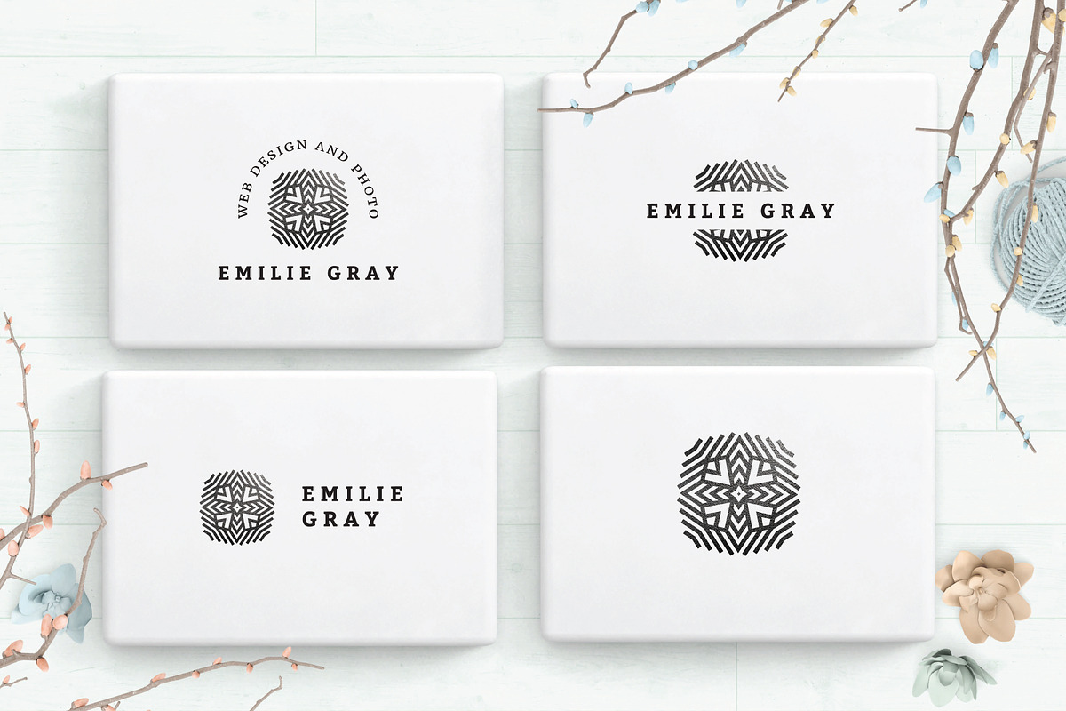 Logo Creator - geometric minimal kit, a Branding & Logo Template by Nues Design (Photo 17 of 31)