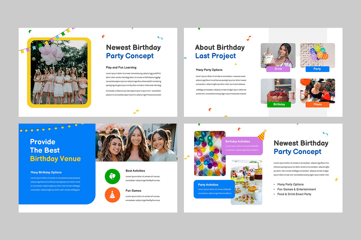 Birthday Party Powerpoint, a Presentation Template by rgbryand (Photo 5 of 9)