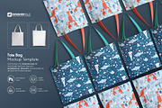 Tote Bag Mockup, a Product Mockup by Designertale (Thumbnail 1 of 9)