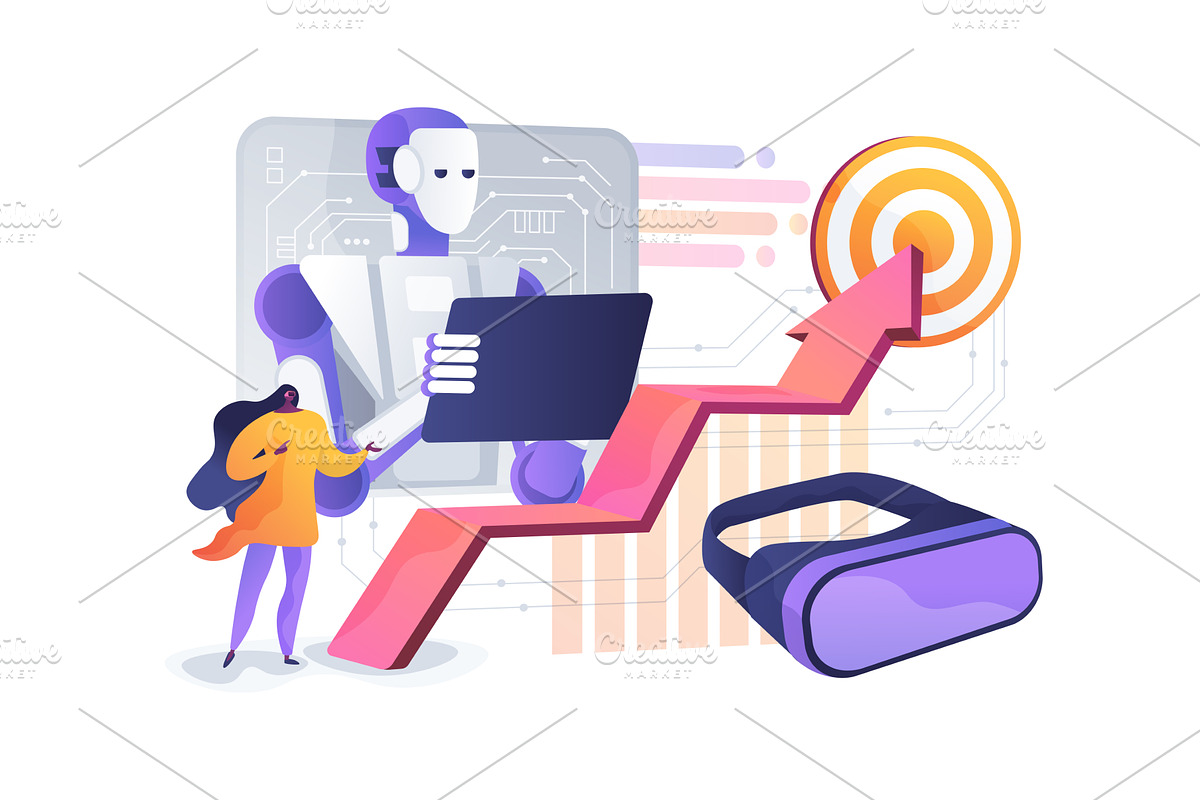 Virtual Reality Leadership, a Technology Illustration by Visual Generation